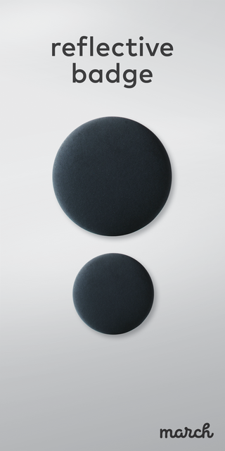 reflective badge - double MINI / MAXI