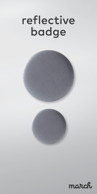 reflective badge - double MINI / MAXI